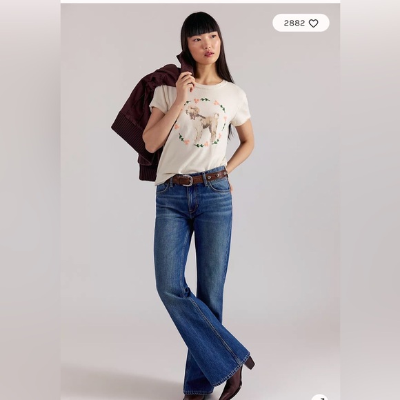 Free People We The Free Fur Friend Tee. NWT. Doodle tee - Picture 3 of 3